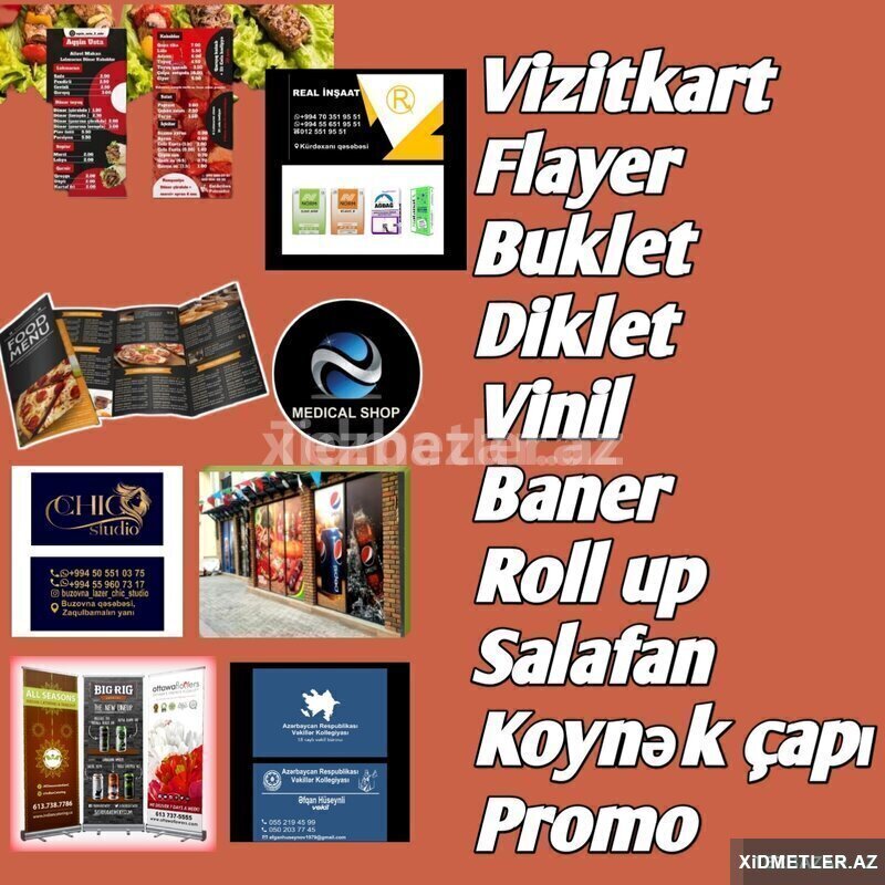 Peşəkar dizayn çap xidmətləri Peşəkar dizayn çap xidmətləri