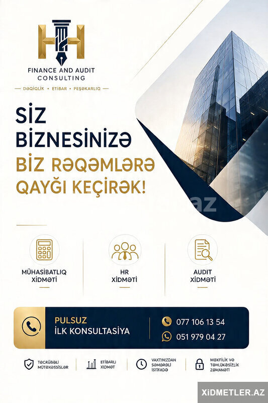 Mühasibatliq, hr və Audit xidməti Mühasibatliq, hr və Audit xidməti
