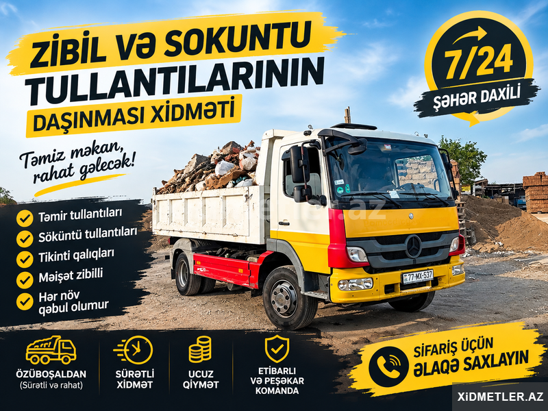 Zibil Ve Temir Tullantilarinin dasinmasi Zibil Ve Temir Tullantilarinin dasinmasi