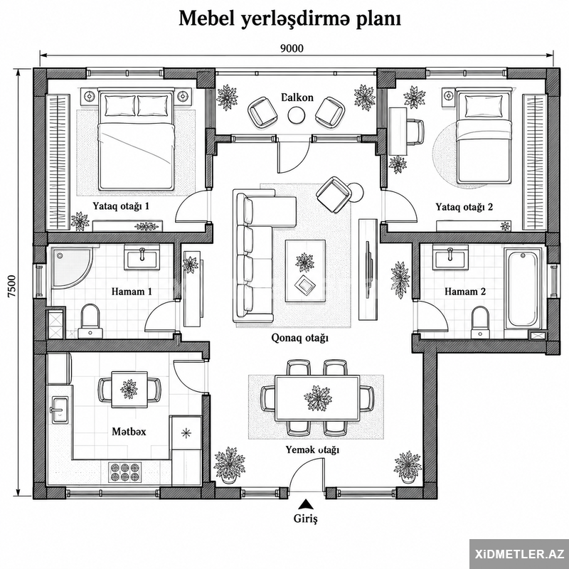 İnteryer üçün texniki çertyojlar | Autocad İnteryer üçün texniki çertyojlar | Autocad