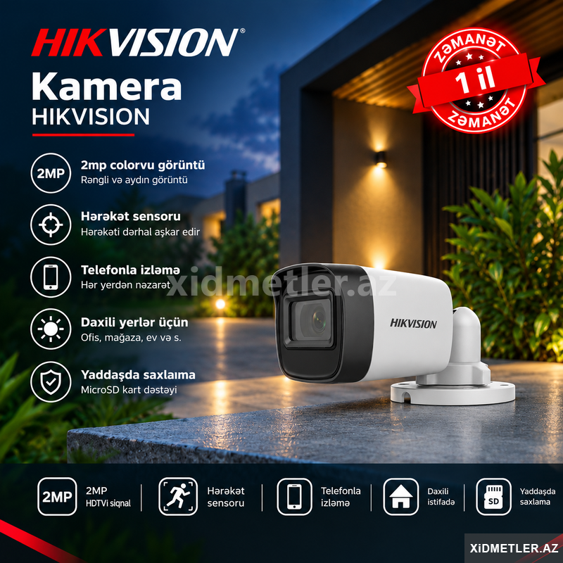 Hikvision kameraları Hikvision kameraları