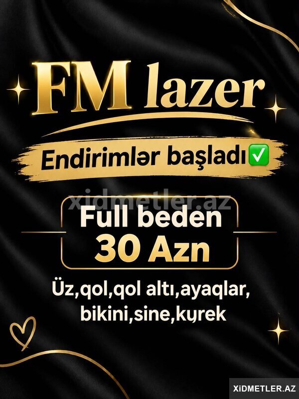 Lazer epilyasiya xidməti 30 Lazer epilyasiya xidməti 30